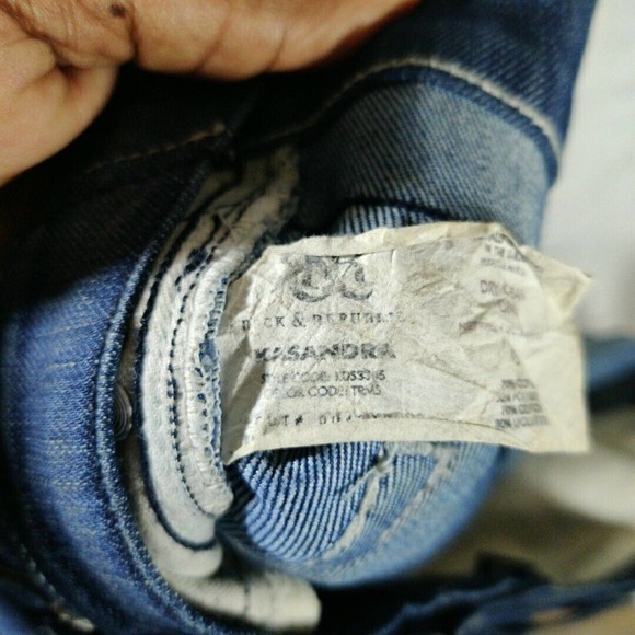 Rock &‎ Republic Jeans Womens 32 Blue Kasandra Low Rise Bootcut Distressed - Picture 8 of 11
